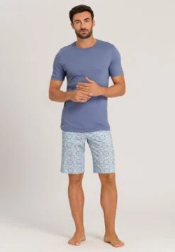 Stil och Komfort Butik 38 HanroNIGHT DAY - Pyjamas - Blue Tile Print