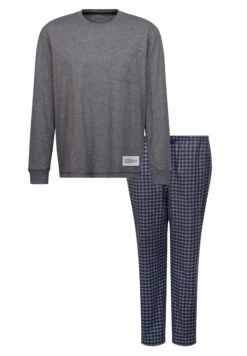 SeidenstickerBASIC - Pyjamas - Grey Melange Stripes -Stil och Komfort Butik 01120c3a4b004d10a9a455c809707be1