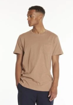 BY GARMENT MAKERSW POCKET - T-shirt - Bas - Light Brown