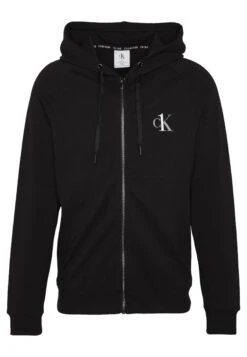 Calvin Klein UnderwearLOUNGE TERRY FULL ZIP HOODIE - Pyjamasöverdel - Black -Stil och Komfort Butik 031b3063523e4170bd71d1427d88c5a8