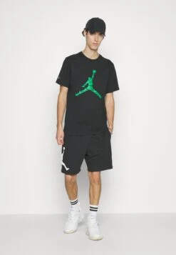 JordanCREW - T-shirt Med Print - Black/lucky Green -Stil och Komfort Butik 060fad4b9826421eb0afbe4ed45d4473