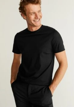 BläckGREGORY PREMIUM - T-shirt - Bas - Black