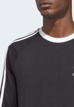 Adidas OriginalsSTRIPES - Långärmad Tröja - Black -Stil och Komfort Butik 0e7b7ff4578d44a486a006584b93ee25
