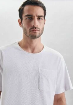 SeidenstickerPyjamasöverdel - Bright White -Stil och Komfort Butik 170571f7a40a45328282952396ba3620