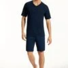 Uncover By SchiesserV-AUSSCHNITT SCHLAFANZUG KURZ - Pyjamas - Nachtblau 2 Uncover By SchiesserV-AUSSCHNITT SCHLAFANZUG KURZ - Pyjamas - Nachtblau -Stil och Komfort Butik 190e466f8630466b853d36b9062e3726