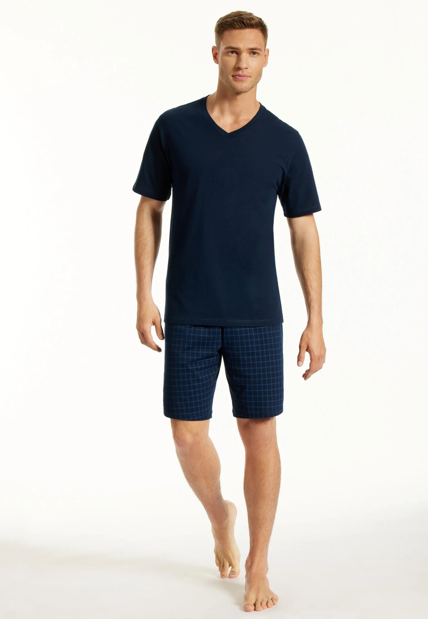 Uncover By SchiesserV-AUSSCHNITT SCHLAFANZUG KURZ - Pyjamas - Nachtblau 3 Uncover By SchiesserV-AUSSCHNITT SCHLAFANZUG KURZ - Pyjamas - Nachtblau