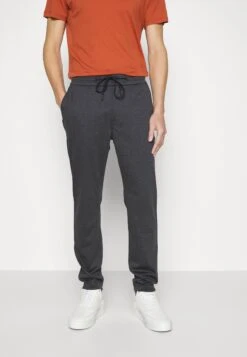 BOSSTABER - Tygbyxor - Dark Blue