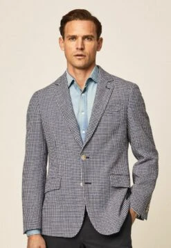 Hackett LondonNAUTICAL DOGTOOTH - Kavaj - Navy White