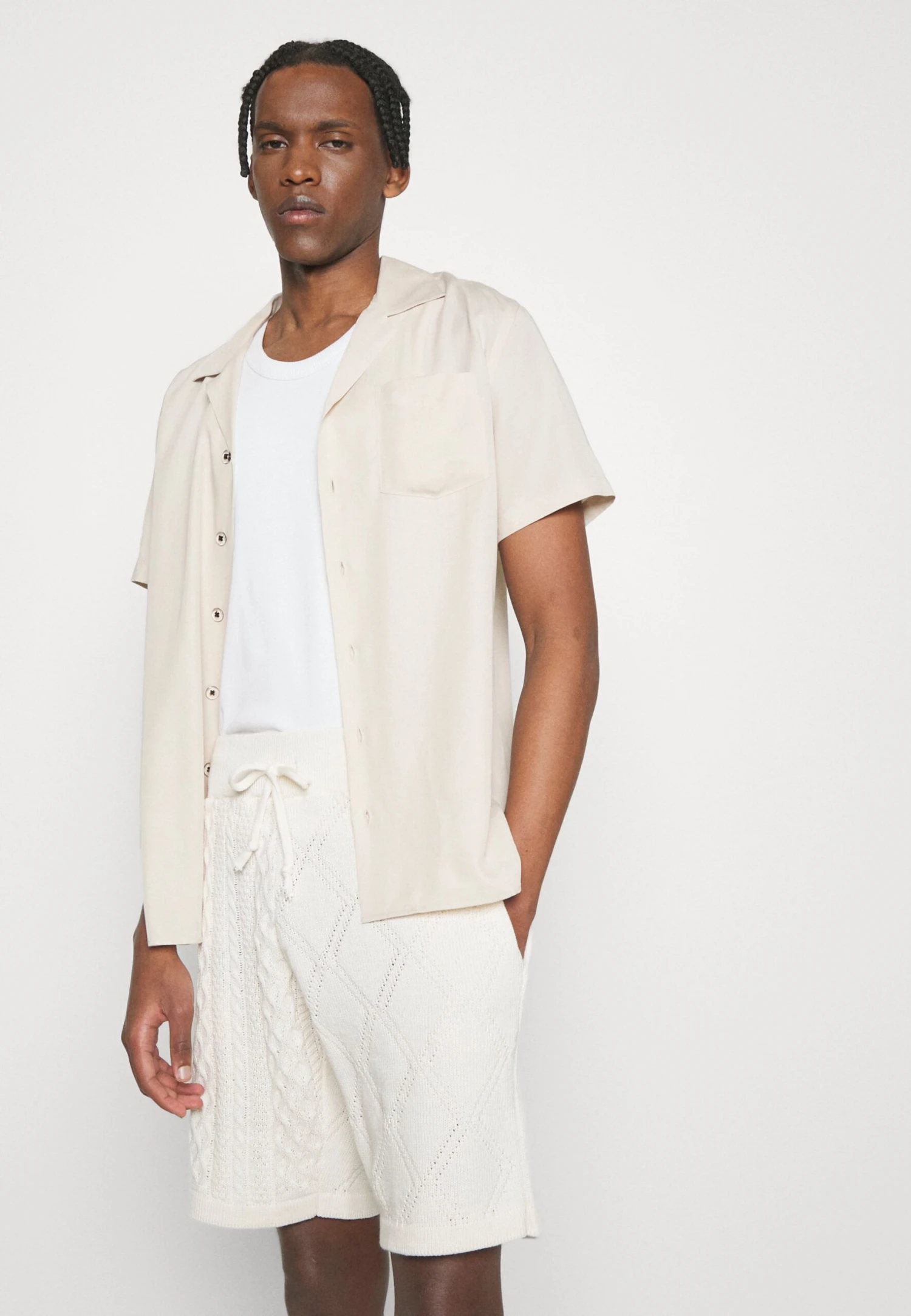 Family FirstJOGGER BRAIDED - Shorts - White 6 Family FirstJOGGER BRAIDED - Shorts - White - Bild 4