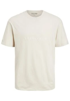 Jack & JonesREGULAR FIT LOGO - T-shirt Med Print - Grau