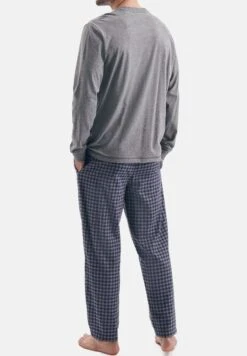 SeidenstickerBASIC - Pyjamas - Grey Melange Stripes