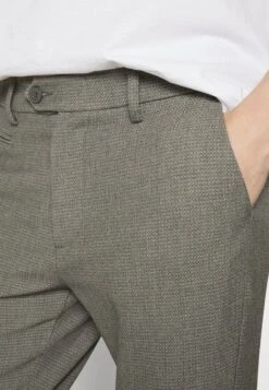 Les DeuxCOMO STRUCTURE SUIT PANTS - Tygbyxor - Dark Grey Melange -Stil och Komfort Butik 3a65bce1730e40f8bbd0d2992a38dd1d