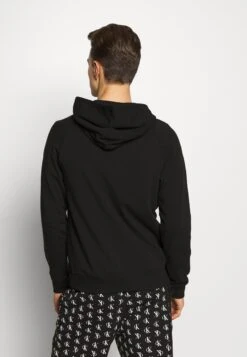 Calvin Klein UnderwearLOUNGE TERRY FULL ZIP HOODIE - Pyjamasöverdel - Black -Stil och Komfort Butik 3ac975832e374e25969d04249670e923