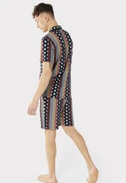 Chelsea PeersGEO STRIPE PRINT REVERE COLLAR SET - Pyjamas - Multi -Stil och Komfort Butik 3cf9ae3186ba48d3a243278c8de68c93