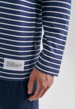 SeidenstickerLANGARM STREIFEN - Pyjamasöverdel - Blue -Stil och Komfort Butik 3d031299701546d7bd6f8faeef028a1a