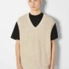 BershkaV-NECK - 03085715 - Linne - Sand -Stil och Komfort Butik 44791e93dbf54f8e93b922f1bc741518