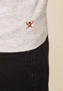 Hackett LondonDOUBLE - T-shirt - Bas - Light Grey Marl -Stil och Komfort Butik 4560dce64892493a96f0fe37adb3b755
