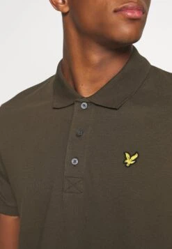 Lyle & ScottPLAIN - Piké - Olive -Stil och Komfort Butik 45922a2e2ef5477cb98d3bc110608be7