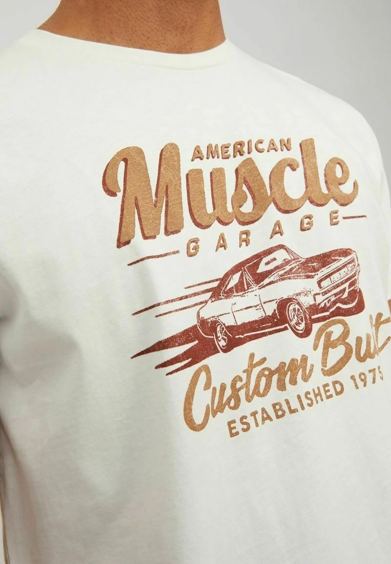 JACK&JONES Premium Jack & Jones PREMIUMCREW NECK - T-shirt Med Print - Cloud Dancer 7 JACK&JONES Premium Jack & Jones PREMIUMCREW NECK - T-shirt Med Print - Cloud Dancer - Bild 5