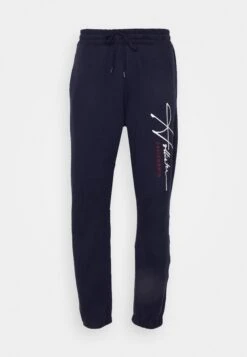 Hollister Co.TECH LOGO RELAXED - Träningsbyxor - Navy -Stil och Komfort Butik 51cd5c7d5a974d629a09e3b3c9b2c84c