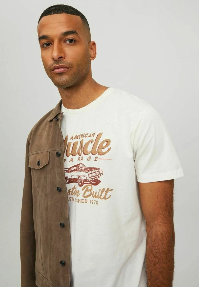 JACK&JONES Premium Jack & Jones PREMIUMCREW NECK - T-shirt Med Print - Cloud Dancer 8 JACK&JONES Premium Jack & Jones PREMIUMCREW NECK - T-shirt Med Print - Cloud Dancer - Bild 6