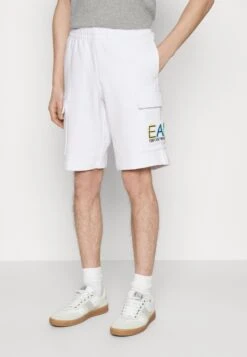 EA7 Emporio ArmaniSHORTS - Träningsbyxor - White