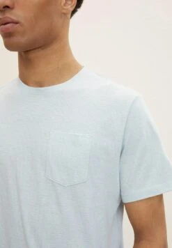 TOM TAILORT-shirt Med Print - White Mint Triple Stripe -Stil och Komfort Butik 59f16d8bf1284bf1a3b020093aa05357