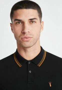 NextTIPPED REGULAR FIT - Piké - Black -Stil och Komfort Butik 5cc9f66412534d28b3cf4b9507f7b596