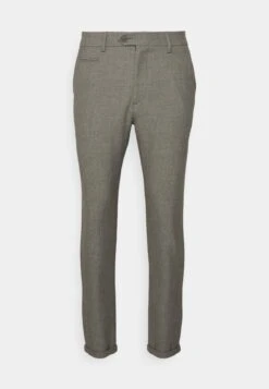 Les DeuxCOMO STRUCTURE SUIT PANTS - Tygbyxor - Dark Grey Melange -Stil och Komfort Butik 5e26260eb2b043469040356c48a76e37