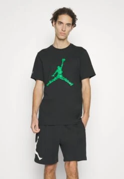 JordanCREW - T-shirt Med Print - Black/lucky Green -Stil och Komfort Butik 5ebac94bc7054fb096c719d442dc3cd8