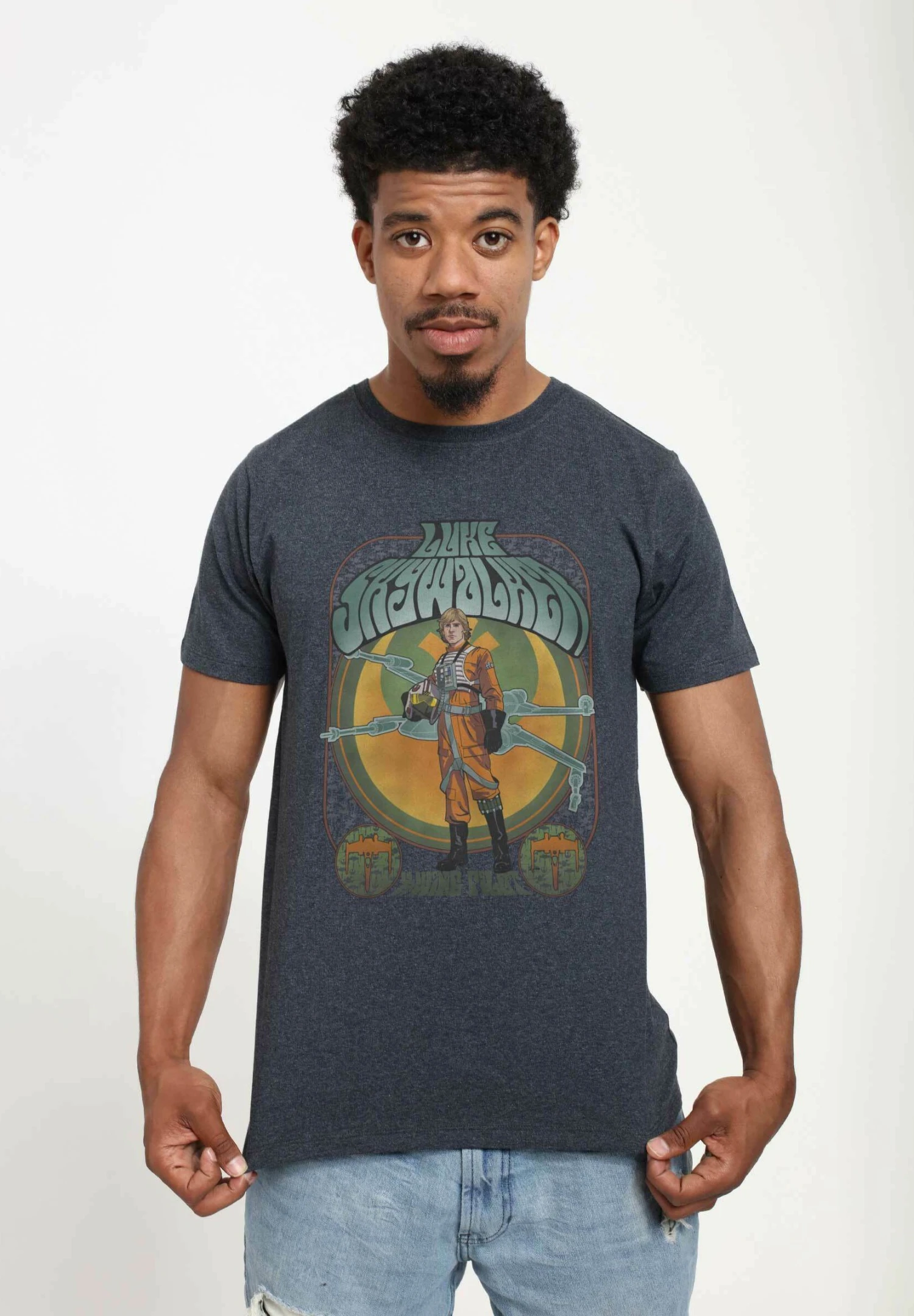 Henry TigerSTAR WARS SKYWALKER GIG UNISEX - T-shirt Med Print - Melange Black 6 Henry TigerSTAR WARS SKYWALKER GIG UNISEX - T-shirt Med Print - Melange Black - Bild 4