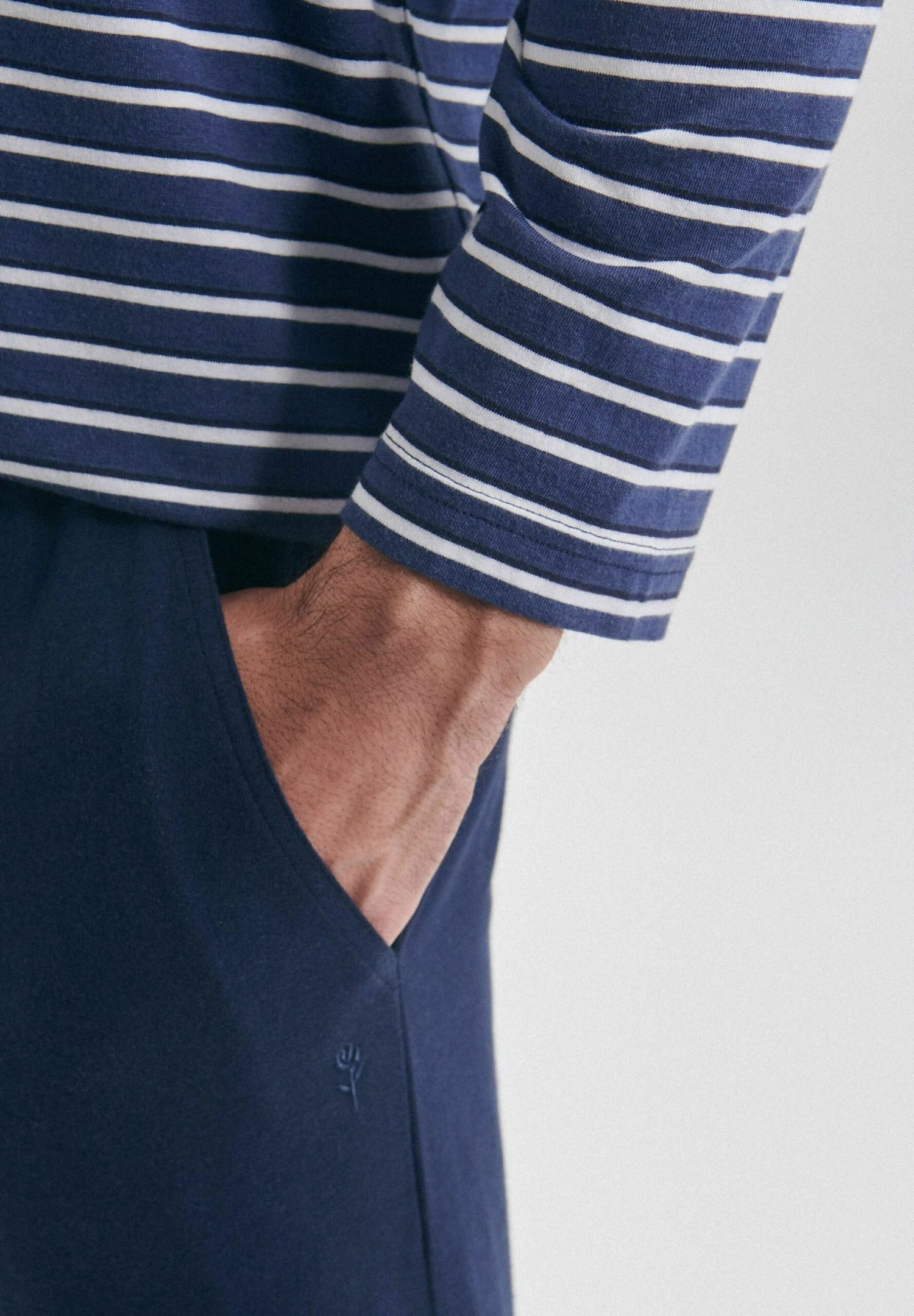 SeidenstickerLONG - Pyjamasbyxor - Navy Blazer 5 SeidenstickerLONG - Pyjamasbyxor - Navy Blazer - Bild 3