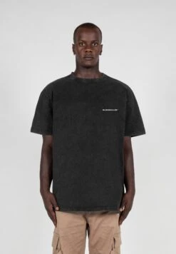 MJ GonzalesMÄNNER ALES TM ACID WASHED HEAVY - T-shirt - Bas - Black