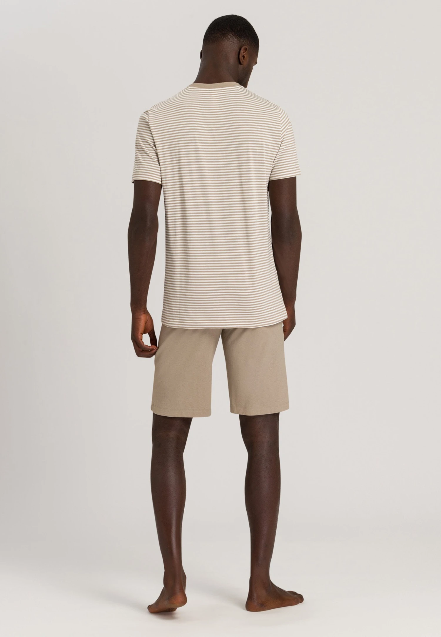 HanroSET KURZARM NIGHT DAY - Pyjamas - Greige Rings 4 HanroSET KURZARM NIGHT DAY - Pyjamas - Greige Rings - Bild 2