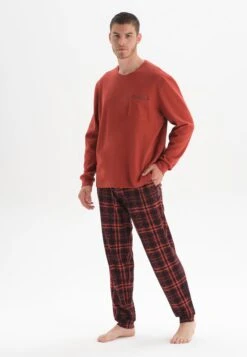 DAGISET - Pyjamas - Terracotta -Stil och Komfort Butik 6c29e9aba9c64280893787937db1e16f