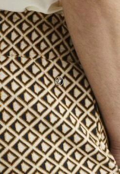 WE FashionMET DESSIN - Träningsbyxor - Beige Black -Stil och Komfort Butik 6c49315af90f4d5483c5fc119682cb78