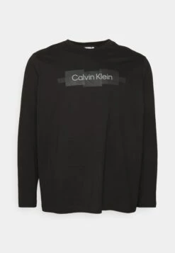 Calvin KleinBOX STRIPED LOGO - Långärmad Tröja - Black -Stil och Komfort Butik 6cbe6e152f48448782db6ac5f28e47db