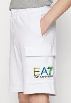 EA7 Emporio ArmaniSHORTS - Träningsbyxor - White -Stil och Komfort Butik 7283c6a10d904816940c126e8676482c