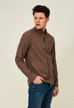 LexingtonKostymskjorta - Brown Melange -Stil och Komfort Butik 787fd18099e340cca76aca759026cfdc