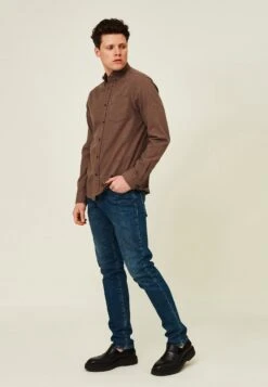 LexingtonKostymskjorta - Brown Melange
