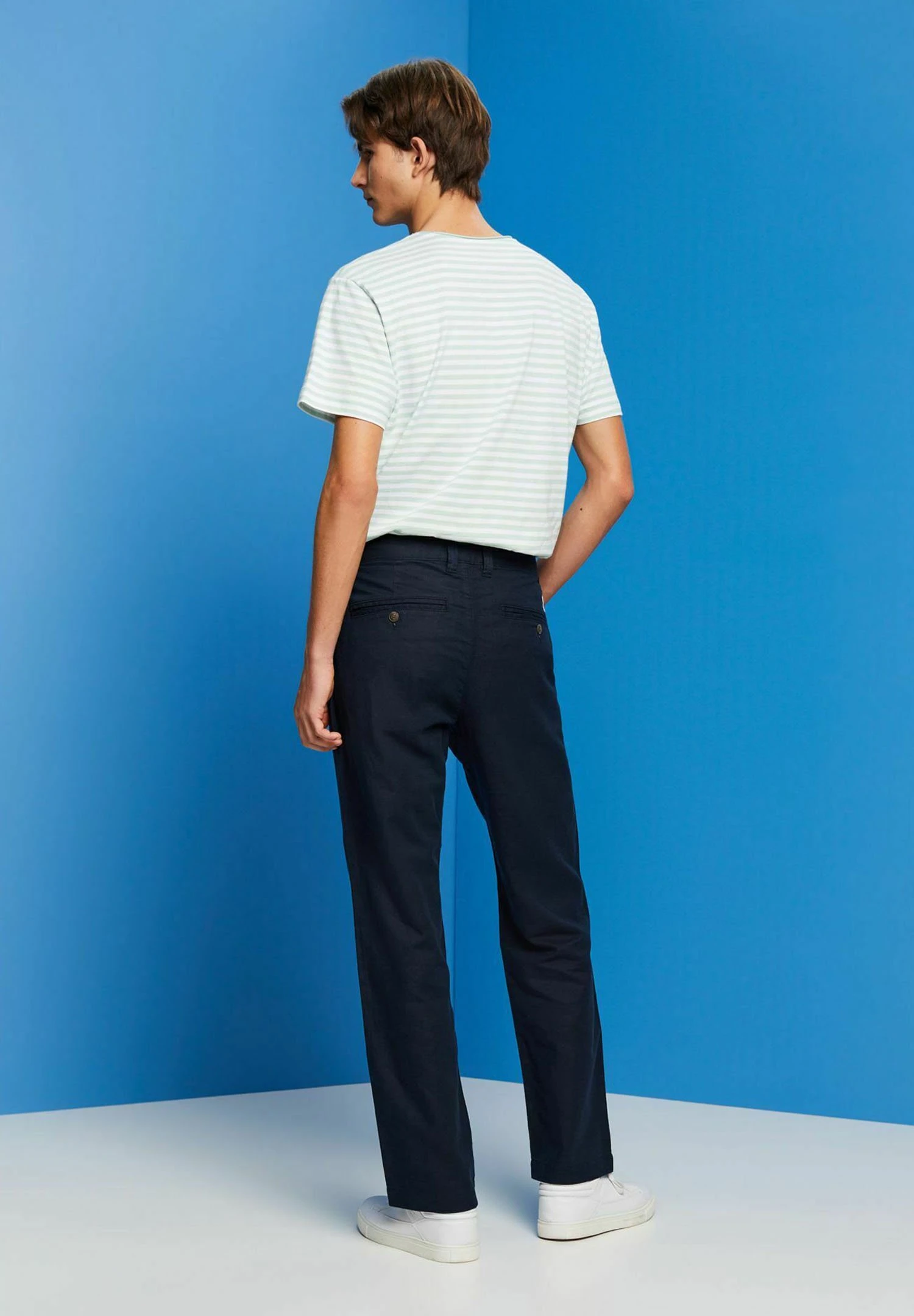 EspritTygbyxor - Navy 5 EspritTygbyxor - Navy - Bild 3