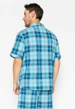 CyberjammiesKURZARM GEORGE CHECKS - Pyjamasöverdel - Blue Checks -Stil och Komfort Butik 92f514a0f7394cbc901169b2edadb55d