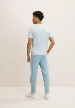 TOM TAILORT-shirt Med Print - White Mint Triple Stripe -Stil och Komfort Butik 953987cd65744acdbb416a01edfdeae0