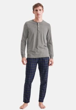 SeidenstickerX-MAS - Pyjamas - Grey / Navy Olive Check