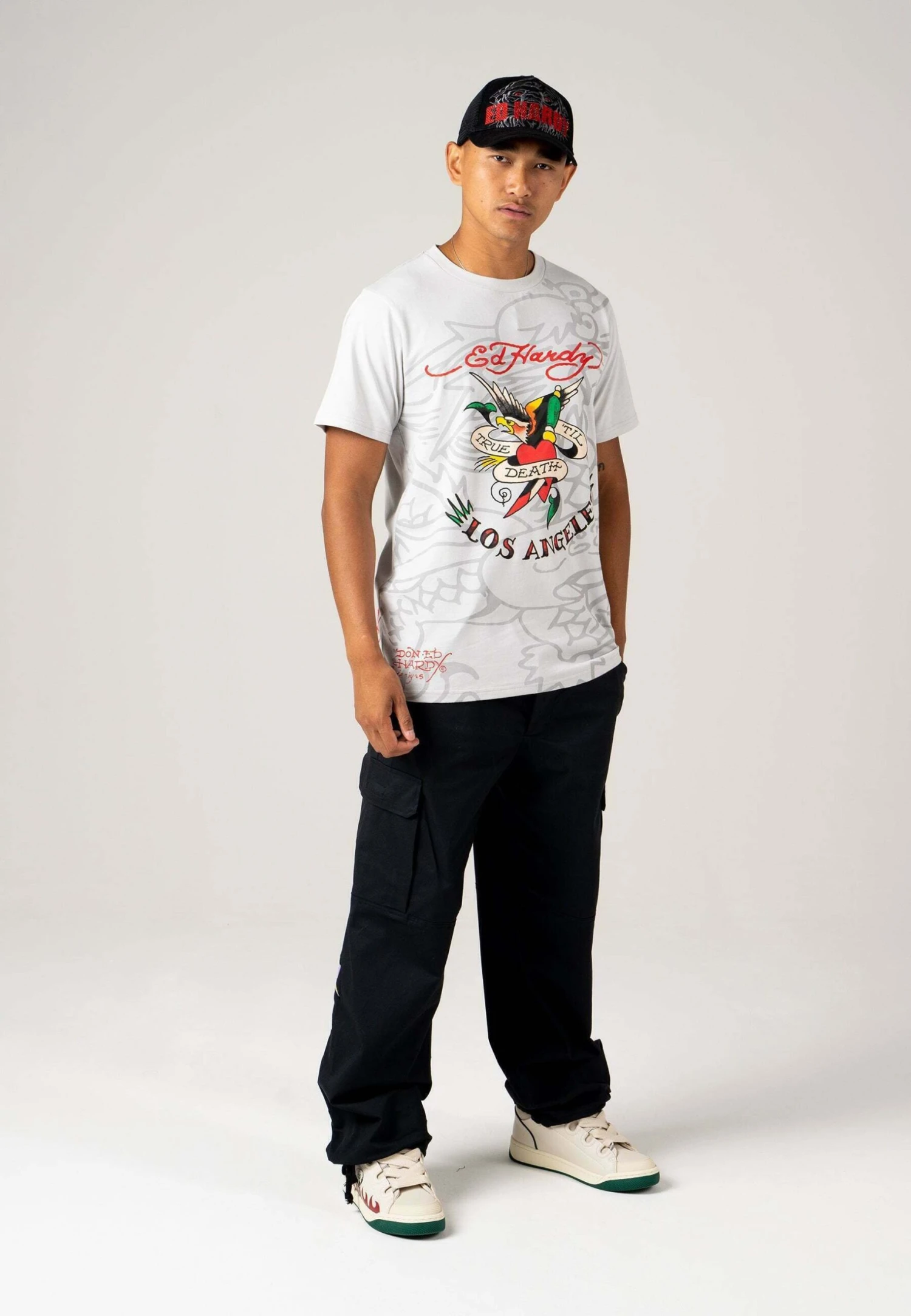 Ed HardyTRUE-TILL-LA - T-shirt Med Print - Grey 4 Ed HardyTRUE-TILL-LA - T-shirt Med Print - Grey - Bild 2