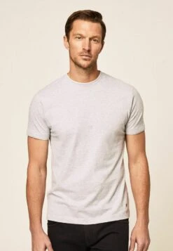 Hackett LondonDOUBLE - T-shirt - Bas - Light Grey Marl