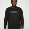 Calvin KleinBOX STRIPED LOGO - Långärmad Tröja - Black -Stil och Komfort Butik b22c471bd8dd456cad51f873dfe82403
