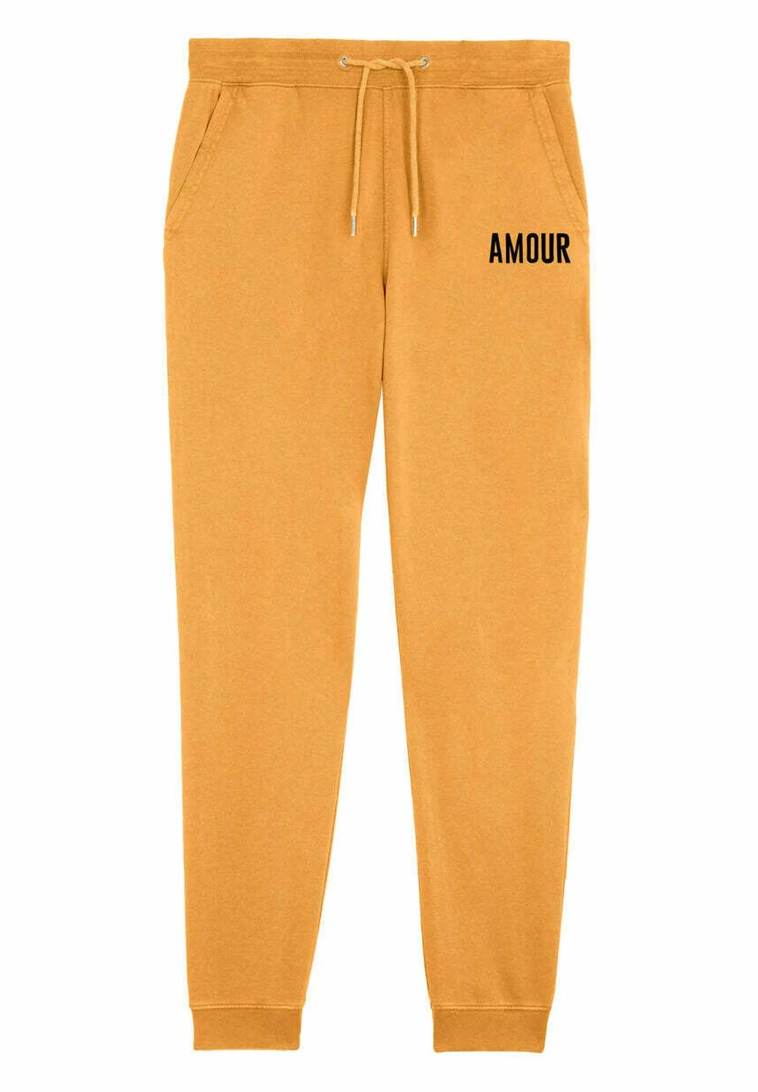 Mira ParisEMBROIDERY UNISEX VINTAGE JOGGER - Träningsbyxor - Mustard Yellow 3 Mira ParisEMBROIDERY UNISEX VINTAGE JOGGER - Träningsbyxor - Mustard Yellow