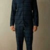 IntimissimiLANGER AUS ANGERAUTEM STOFF MIT KAROMUSTER SET - Pyjamas - Check Blu Denim