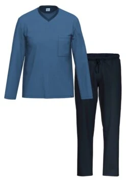 AMMANN2 SET LANGARM - Pyjamas - Blau Blau Gestreift -Stil och Komfort Butik bd671d872d1840eb884c60cc02333836
